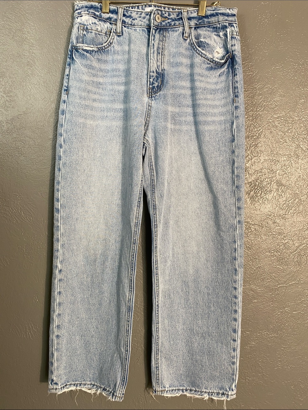 Lovervet 100% Cotton Wide Leg Jeans 29/9 Super Wide Leg Baggy High Rise Y2K
